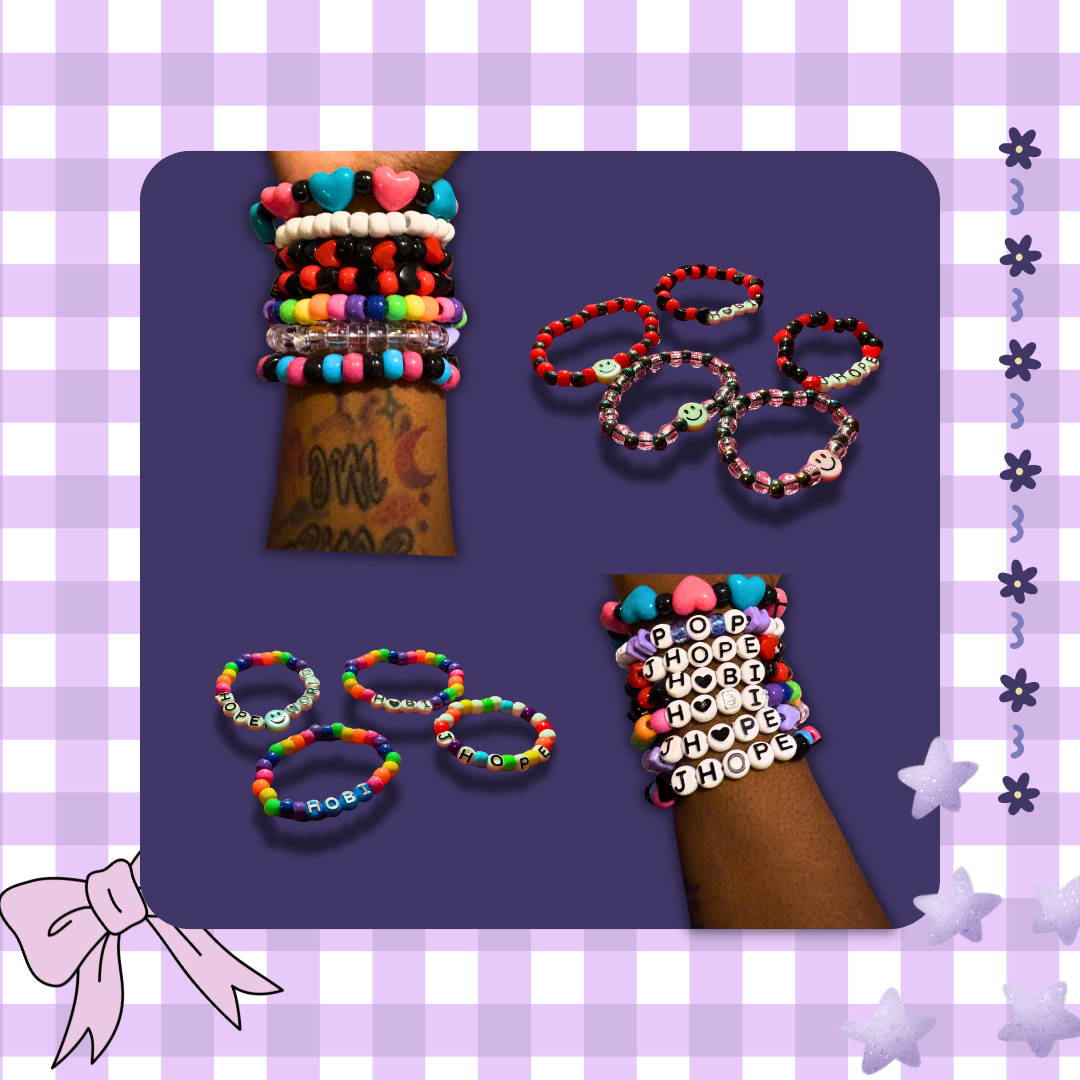 Custom Singles Kandi Bracelet Stack
